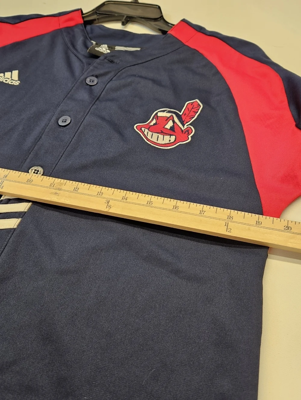 CLEVELAND INDIANS Adidas Carlos CABRERA SIZE LARGE (14-16)JERSEY